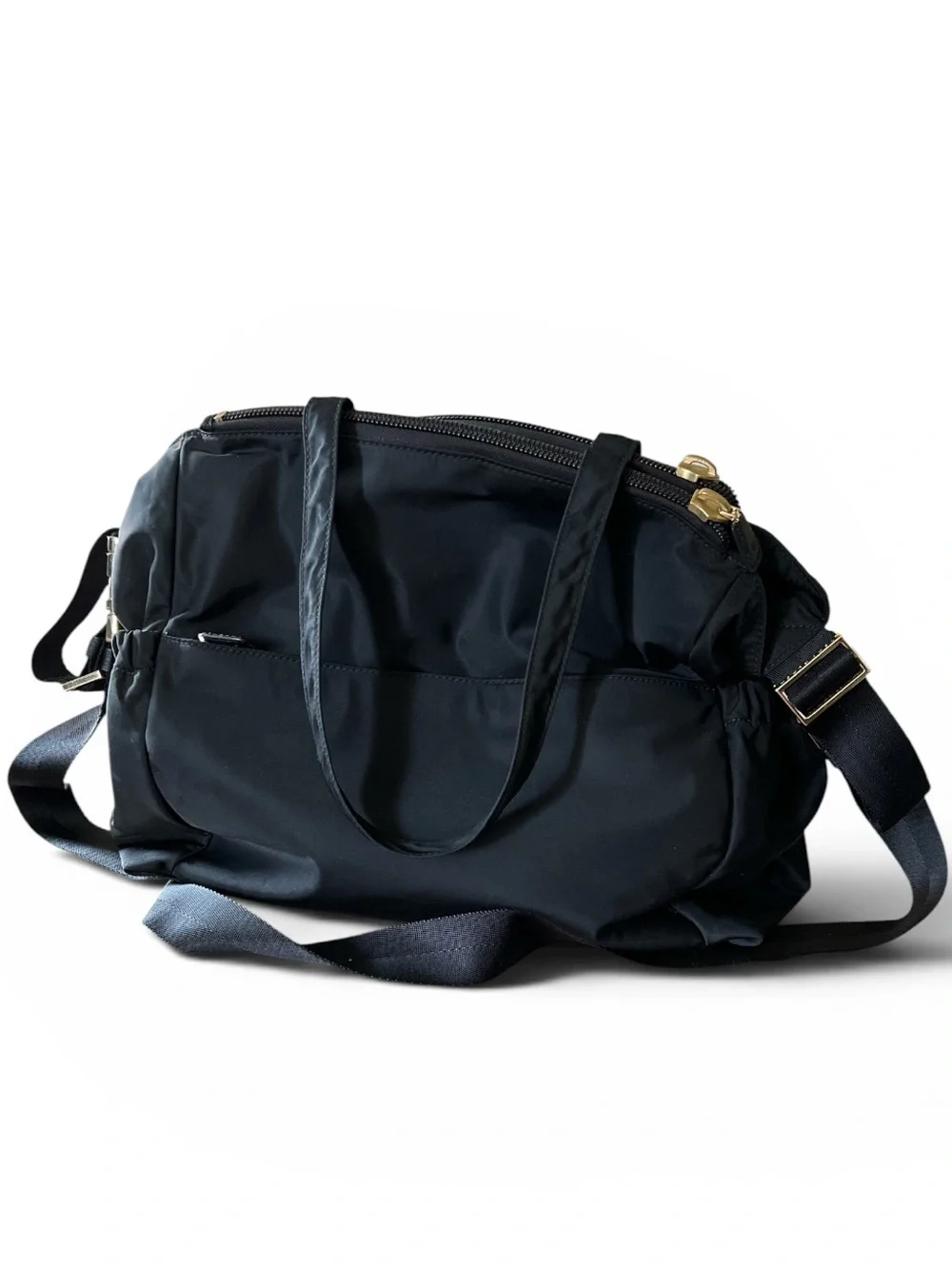 Tory Burch Black Nylon Diaper Bag Baby Tote Shoulder Bag